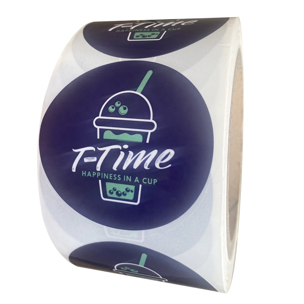 custom freeze-proof sticker label for juice bottle, custom printed waterproof adhesive glass fruit juice bottle label sticker