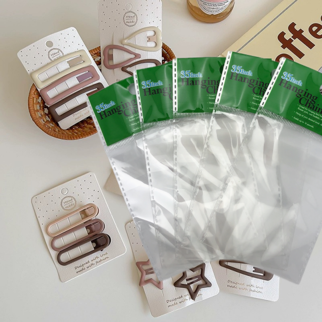 Customized Hot Sale transparent clear opp header card packaging bag with self adhesive seal