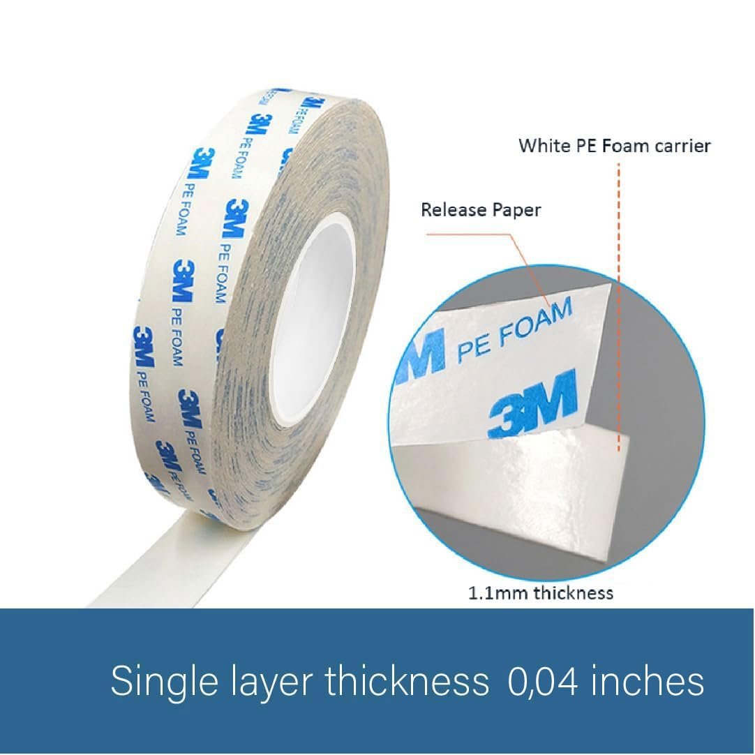 3M 1600T double sided self adhesive pe foam tape , waterproof double sided adhesive tape
