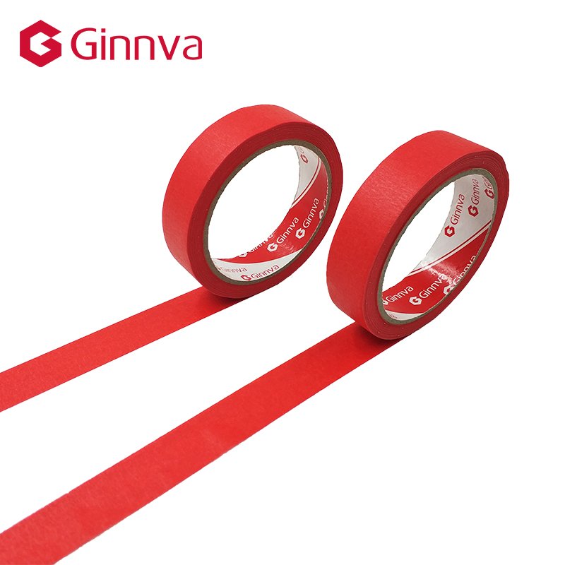 pressure-sensitive adhesive car masking crepe paper red paper tape
