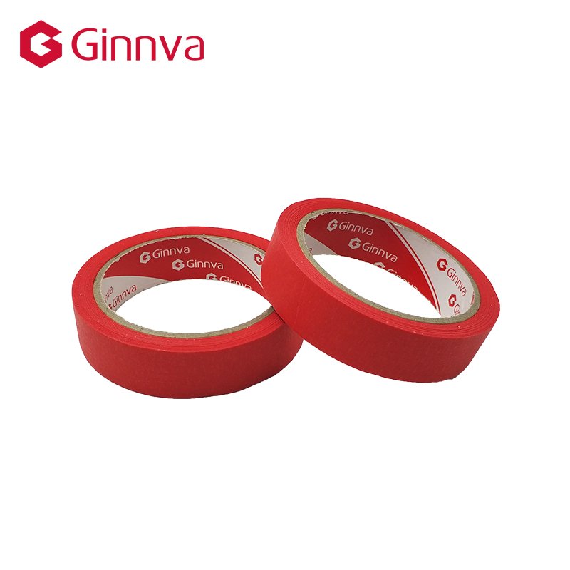 pressure-sensitive adhesive car masking crepe paper red paper tape