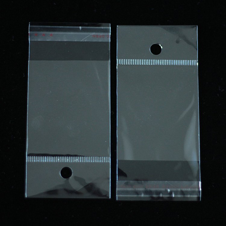 wholesale yiwu Custom Logo Plastic Plastic Opp self Adhesive Cello Bag With Header