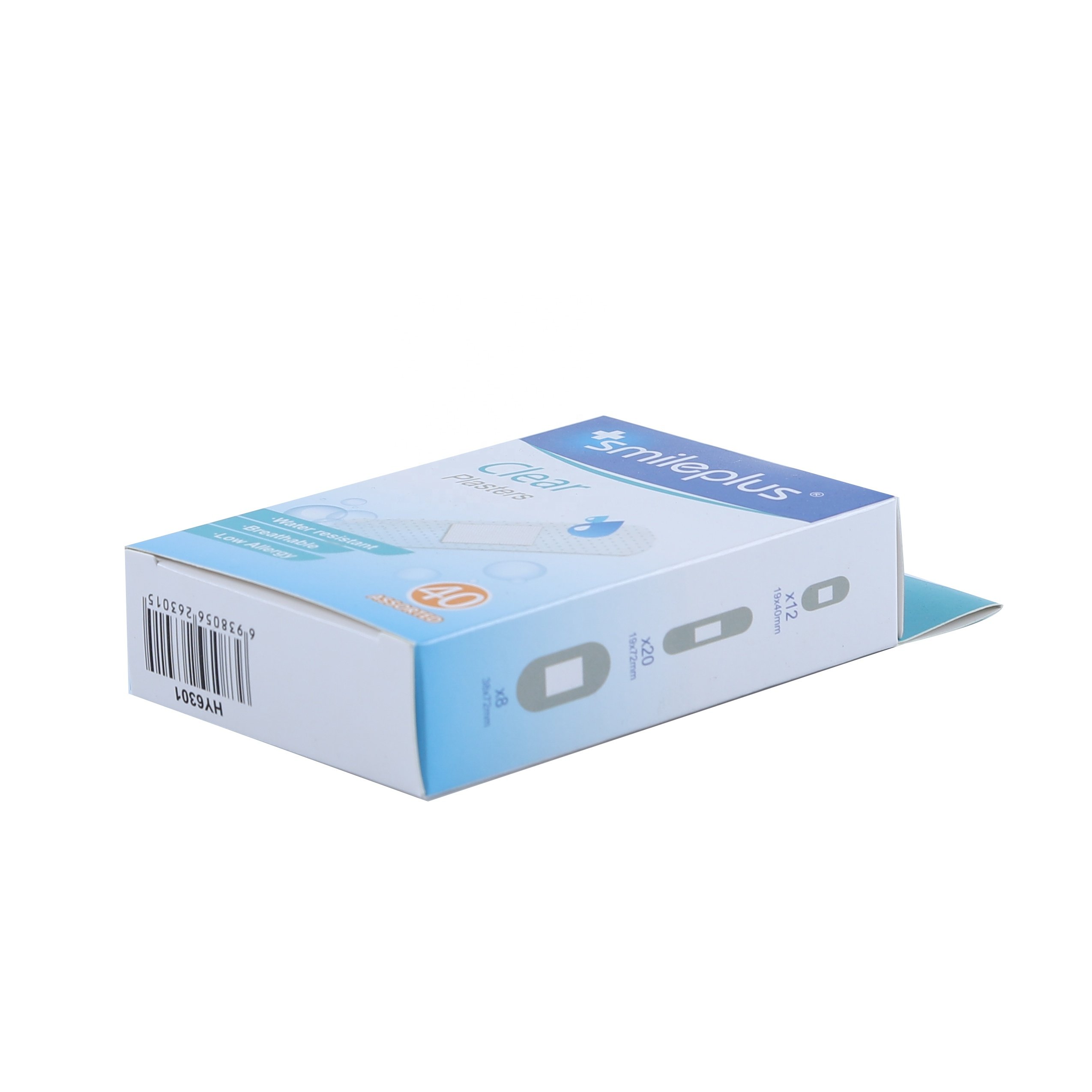 Waterproof Breathable Kids Outdoor First Aid Adhesive Bandage Printed Band-aid in Plastic Box