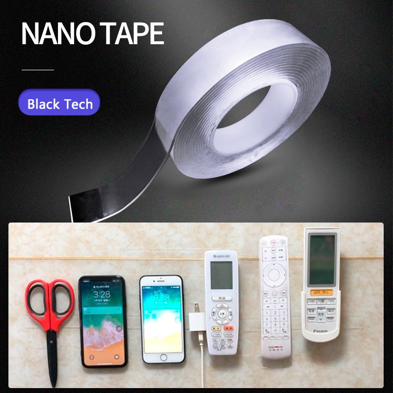 Custom Reusable Car Acrylic Foam Double Sided Tape Strong Viscosity Self Adhesive Rug Carpet Seaming Gel Transparent Nano Tape