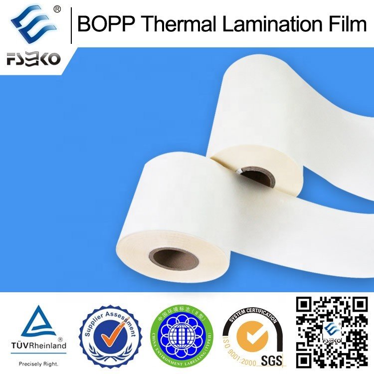 Pre-coating Polypropylene Dry BOPP Lamination Coating Film EVA Hot Melt Adhesive Film 17mic High Glossy Laminated Film