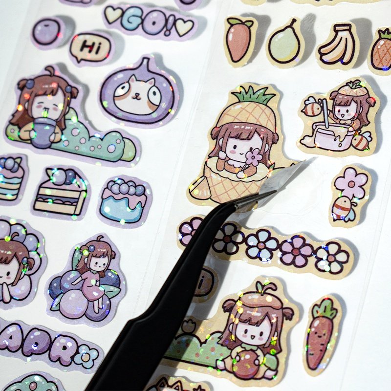 Journal washi tape sticker roll transparent creative flowers petal girl pet washi tape