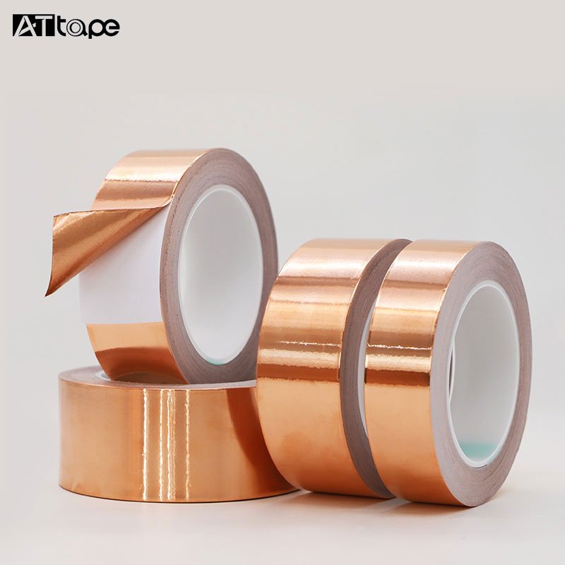 Copper Foil Tape ,with Conductive Adhesive ,Slug and Snail Repellent, Guitar, EMI Shielding, Electrical Repair, Stained Glass