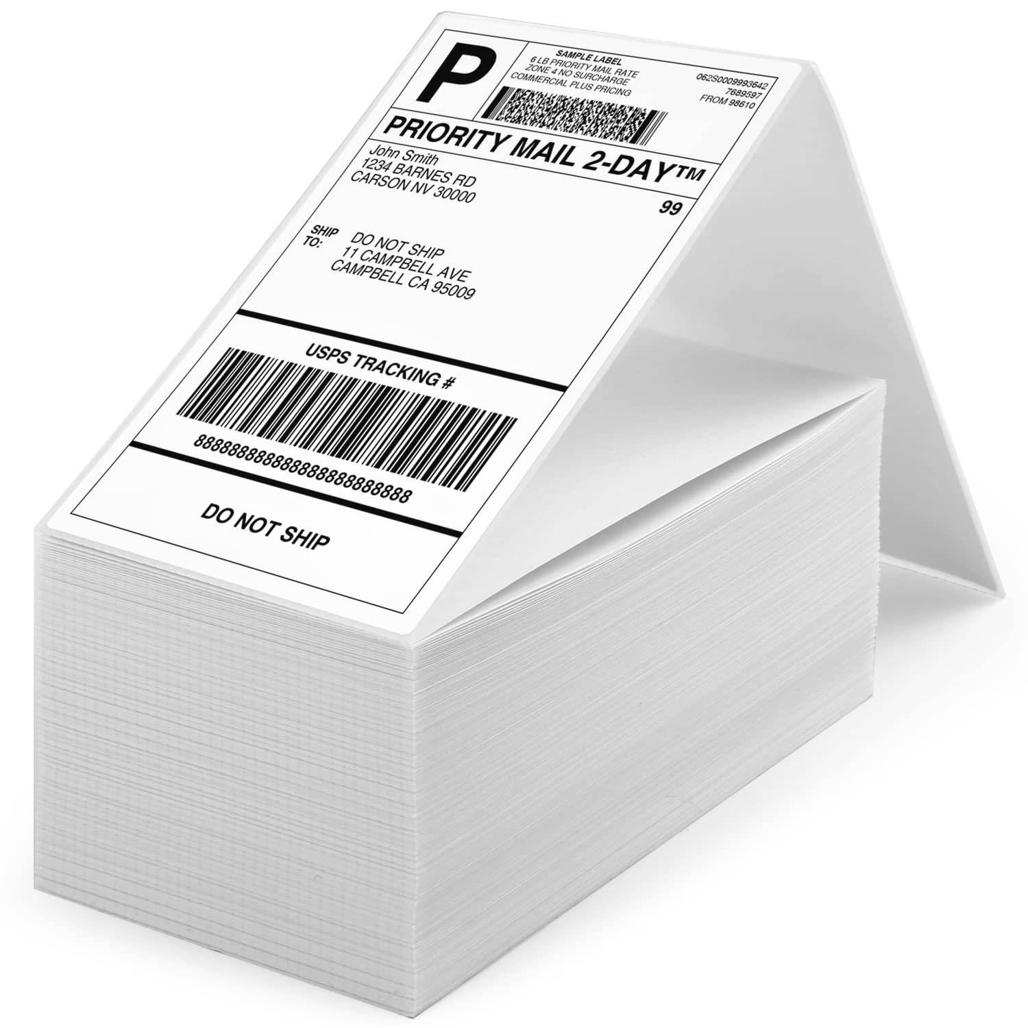 4x6 inch shipping waybill label thermal address barcode label a6 thermal label stickers packing tape with company logo