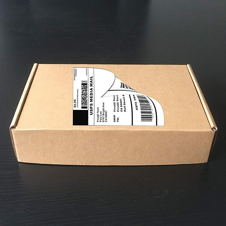 High quality custom printing waterproof a4 size self adhesive shipping label