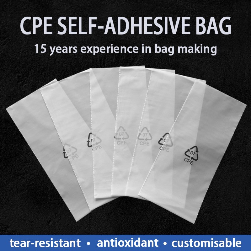 Custom Matte Frosted Packing Self Adhesive Seal Opp eva cpe Plastic Matte Pe Self-Adhesive Packaging Bags