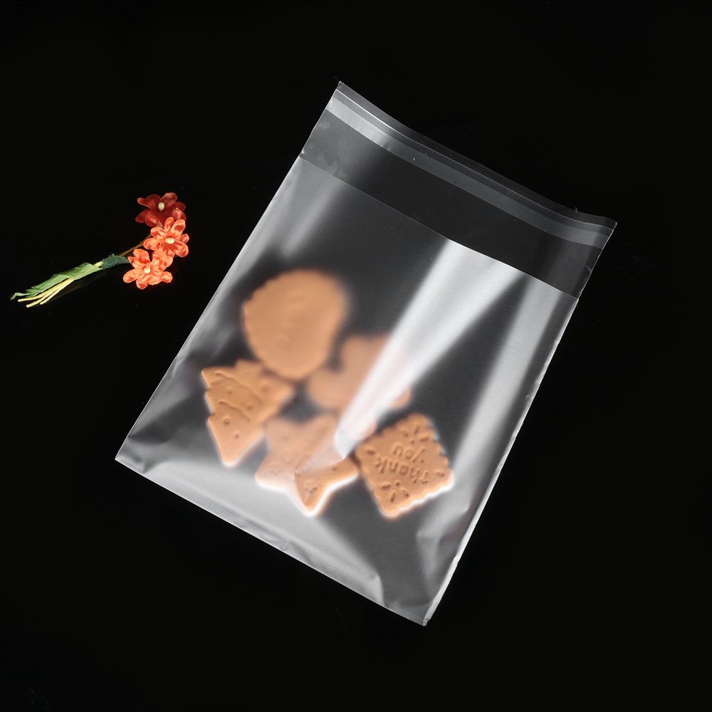 Clear Cello Self Adhesive Self Sealing Gift Cookie Candy Bags Thick Packing Resealable Jewelry Packaging Cellophane Bag