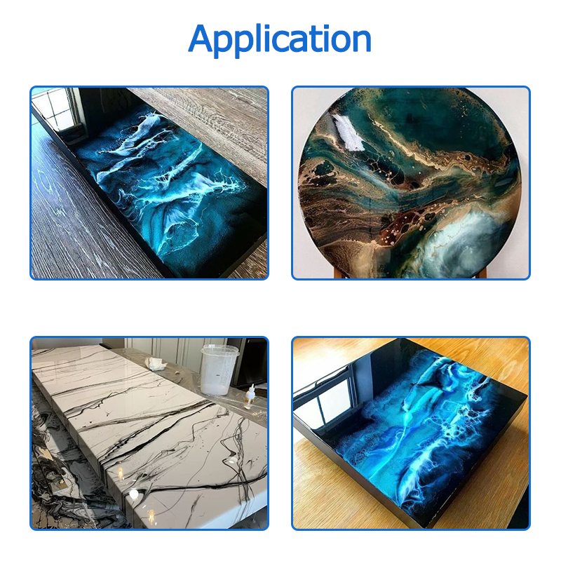 High Gloss Clear Finish UV Protection Non Toxic Countertop & Tabletop Epoxy Resin Kit for Countertops, Tabletops, Bar tops