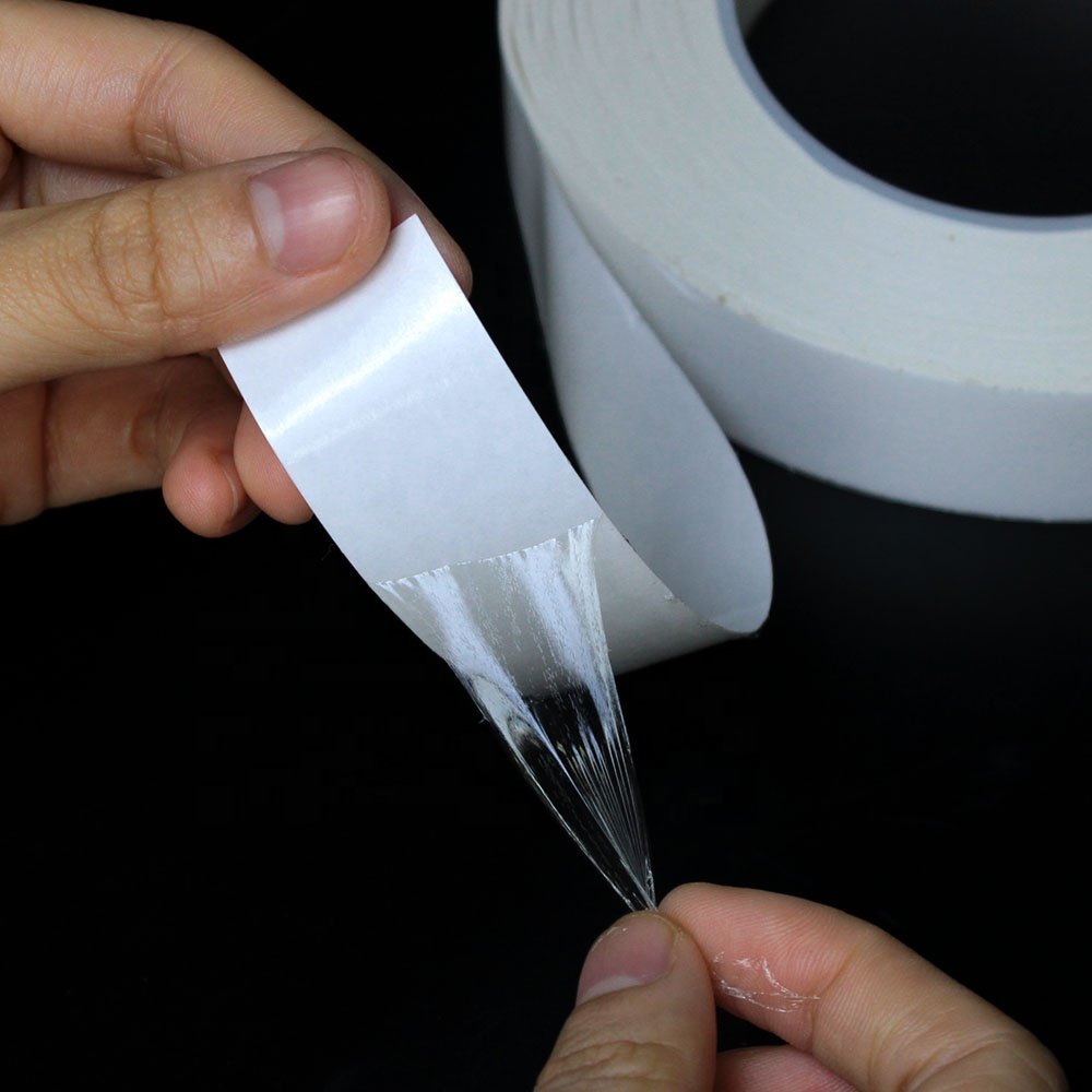1- Recyclable Heat Resistant Clear Transparent No-Substrate Double Sided Self Adhesive Tape