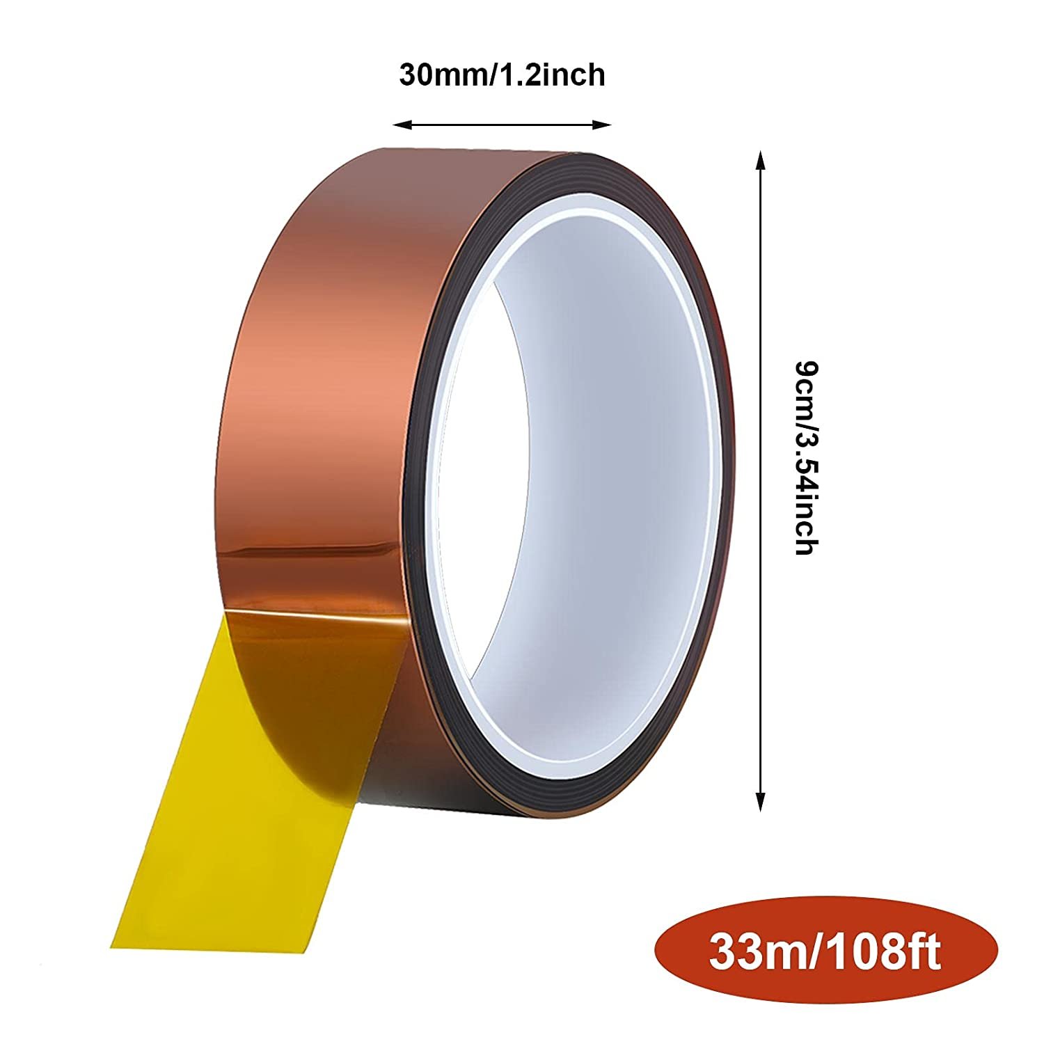 Customized High-temperature Polyimide Pi Film Protective Tapes Amber YUFFEN Masking Henkel Hot Melt Adhesives Silicone Acrylic