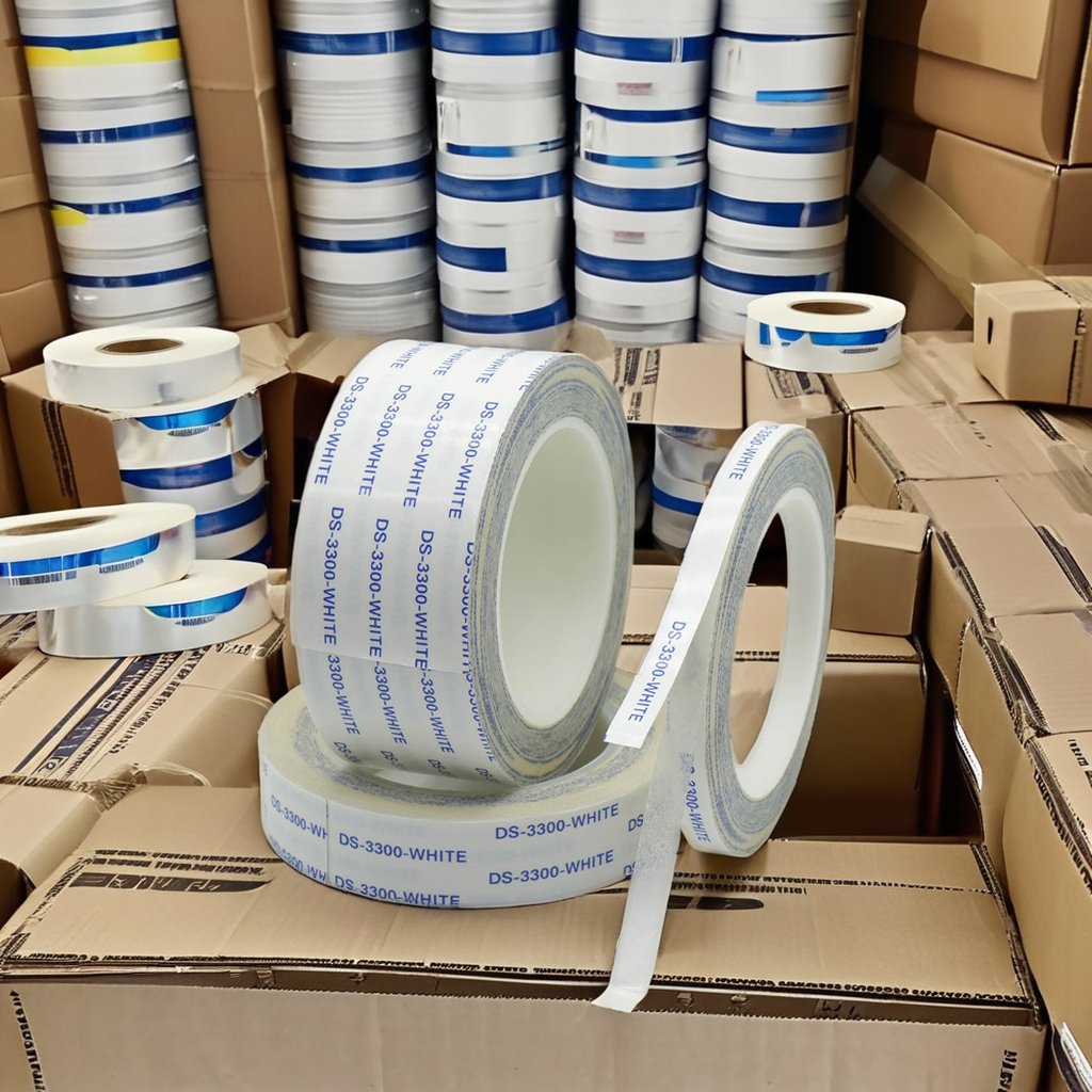 25MM*50M Strong Acrylic Glue Tissue Heat-Resistant Pressure-Sensitive Double Sided Tape Thin Adhesive Sticky Two-Faced Tape