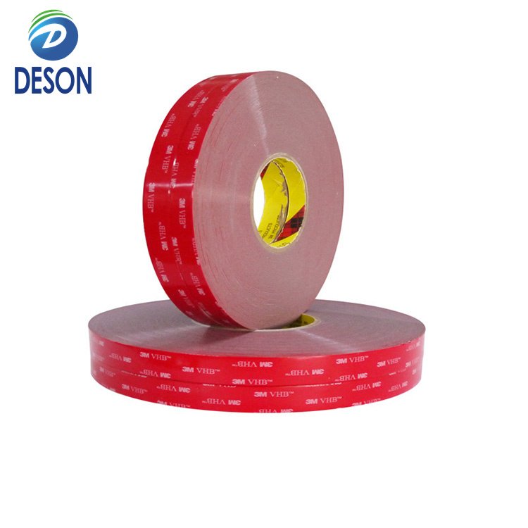 Deson 3M 5962 black high temperature and uv resistant very high bonding double-sided foam adhesive tape automotive tape roll
