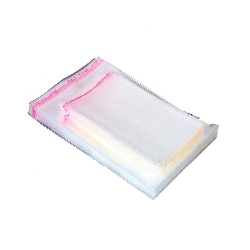 Wholesale Custom Printed OPP Self Adhesive Bags Clear Transparent Plastic Bags With Seal Flap