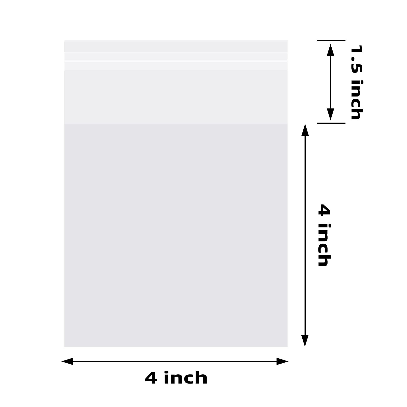 ECO-friendly Self Sealing Cellophane Bags 4x4 Inches Clear Resealable Bags Self Adhesive Individual Cookie Bags for Packaging