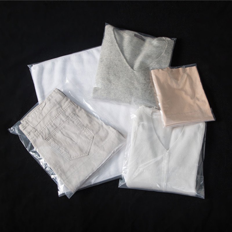 Eco-friendly Self Seal Clear Poly Bags Self Adhesive Bag with Suffocation Warning for Packaging