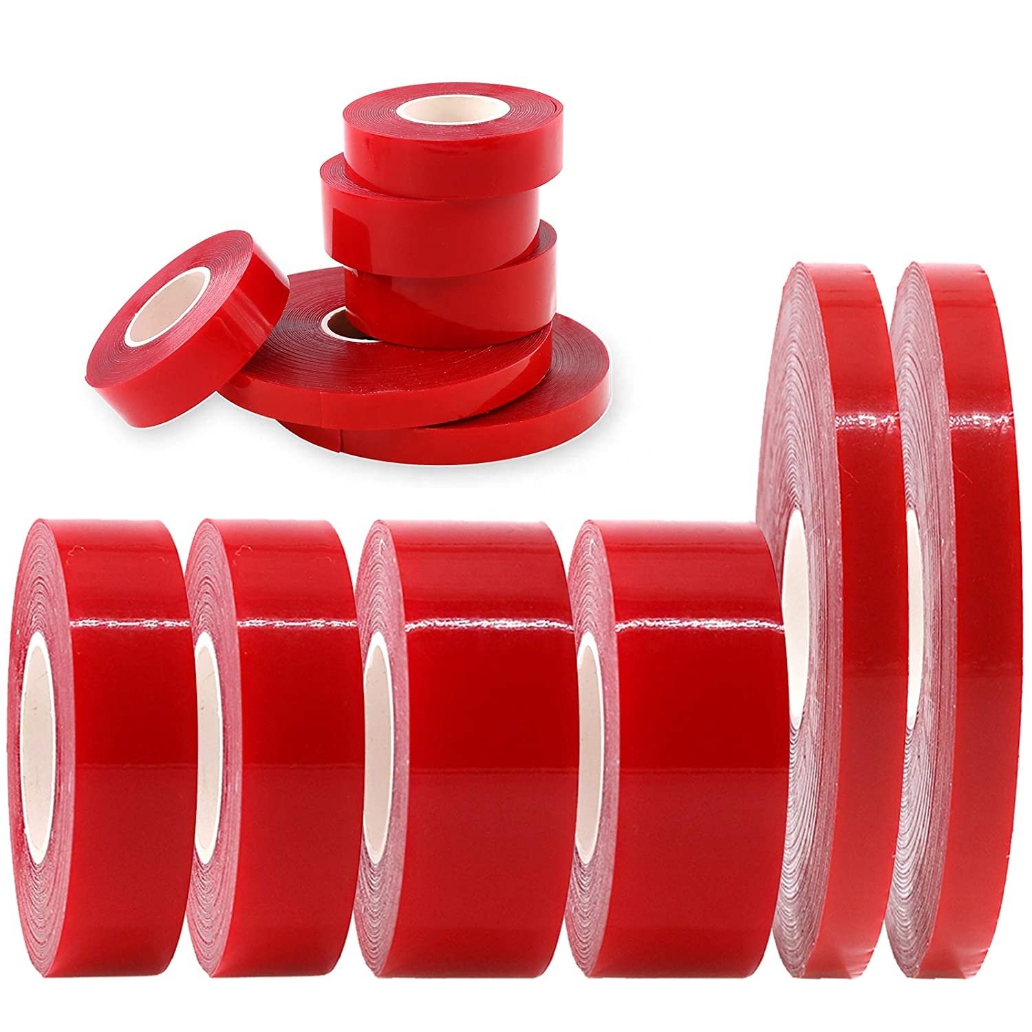 Custom Clear washable reusable thickness gel sticker Double-sided adhesive silicone nano tape