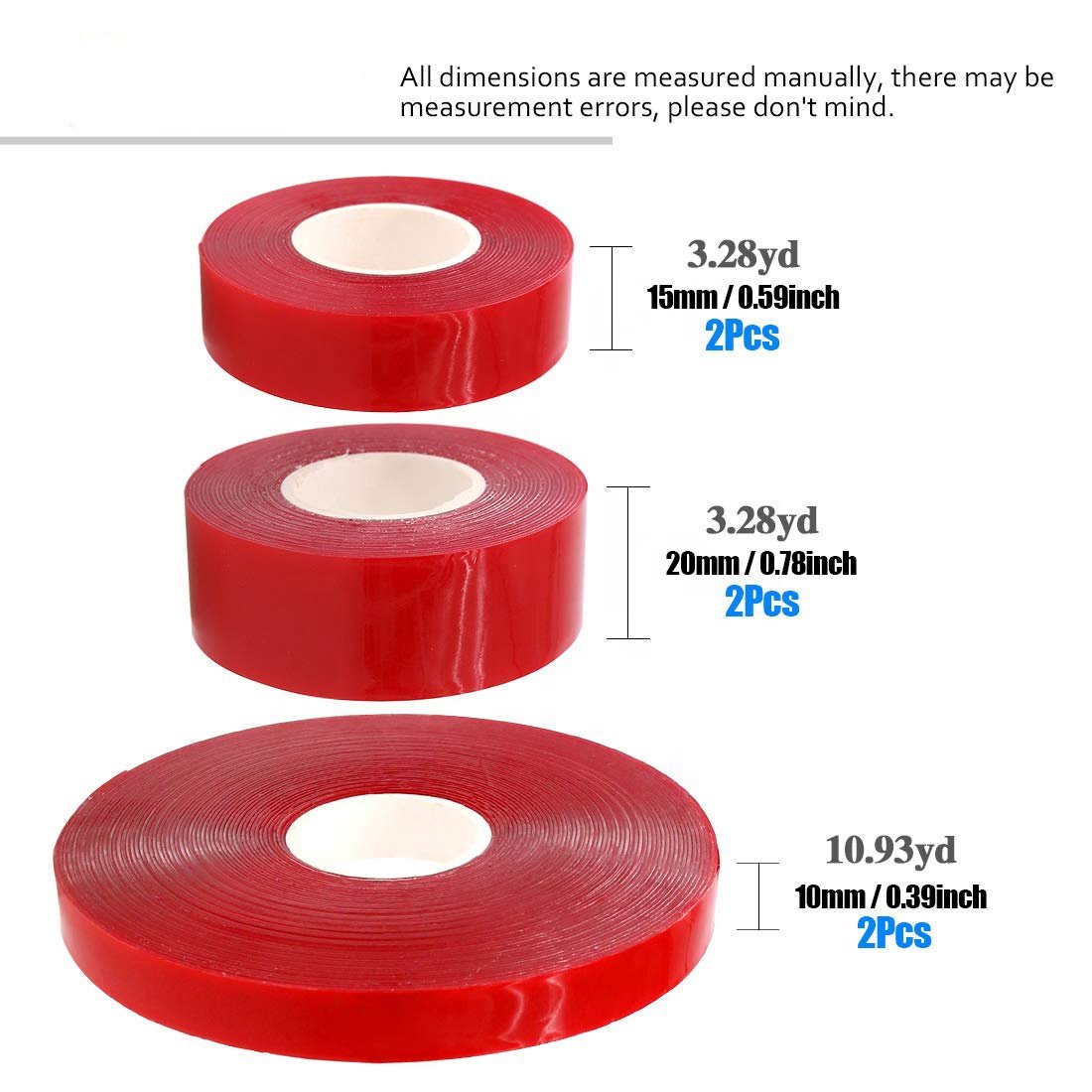 Custom Clear washable reusable thickness gel sticker Double-sided adhesive silicone nano tape