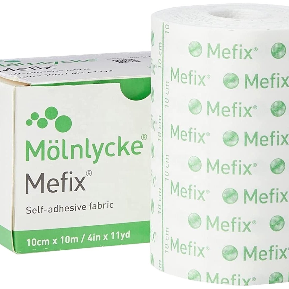 Molnlycke Mefix Adhesive Fabric Dressing tape 10cm x 10m Hypoallergenic And Self Adhesive Fabric Tape