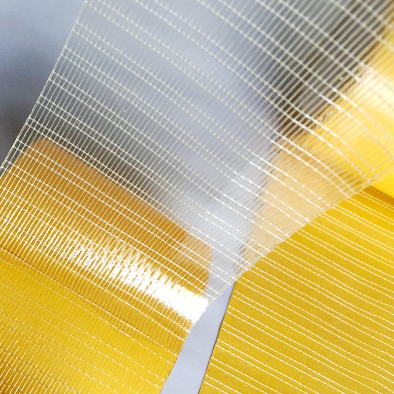 Synthetic Rubber 230MIC High Adhesive Double Sided Carpet cross Weave Fiberglass Mesh Tape