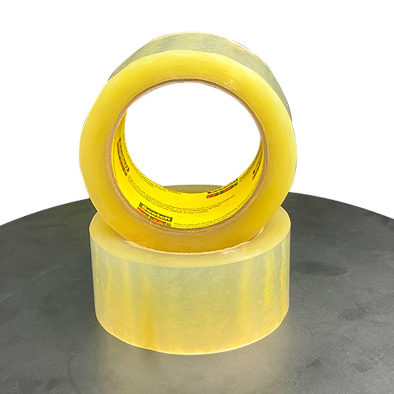 Custom transparent 3 M 375+ BOPP boxes carton sealing packaging materials acrylic adhesive tape roll
