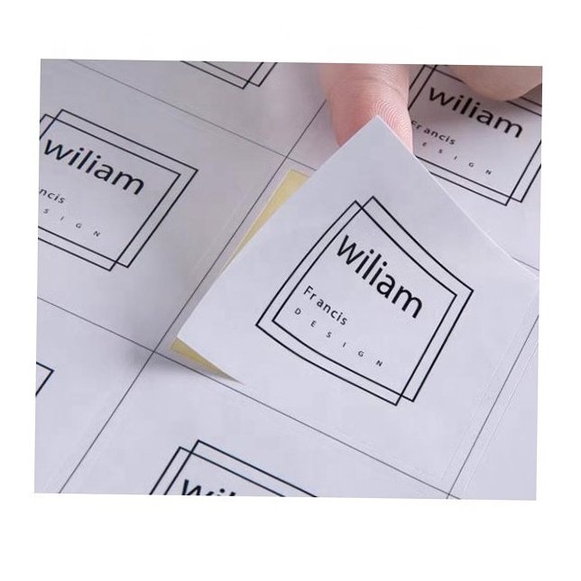 Personalized Custom Logo Perfume Labels Waterproof Sticker Adhesive Transparent Packaging Round Paper Stickers