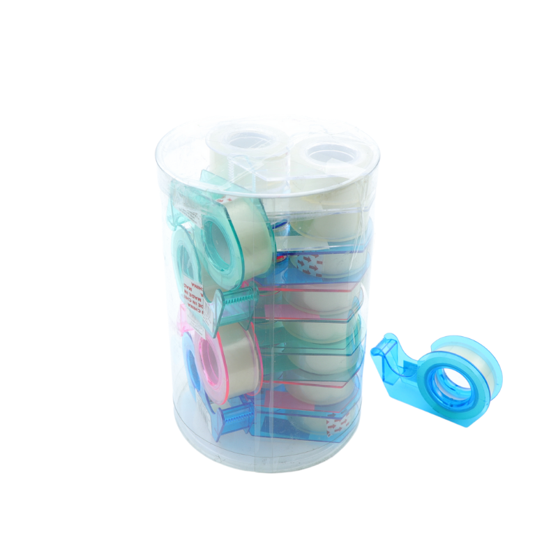 Students Used Candy Color Single Side Adhesive Colorful Small Transparent Tape DIY Rainbow Office Stationery Tape
