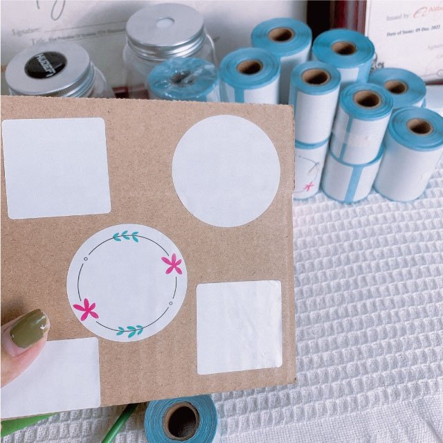 Custom phomemo m110 printer thermal label waterproof self adhesive phomemo 30x20mm 40x20mm 40x30mm thermal sticker roll