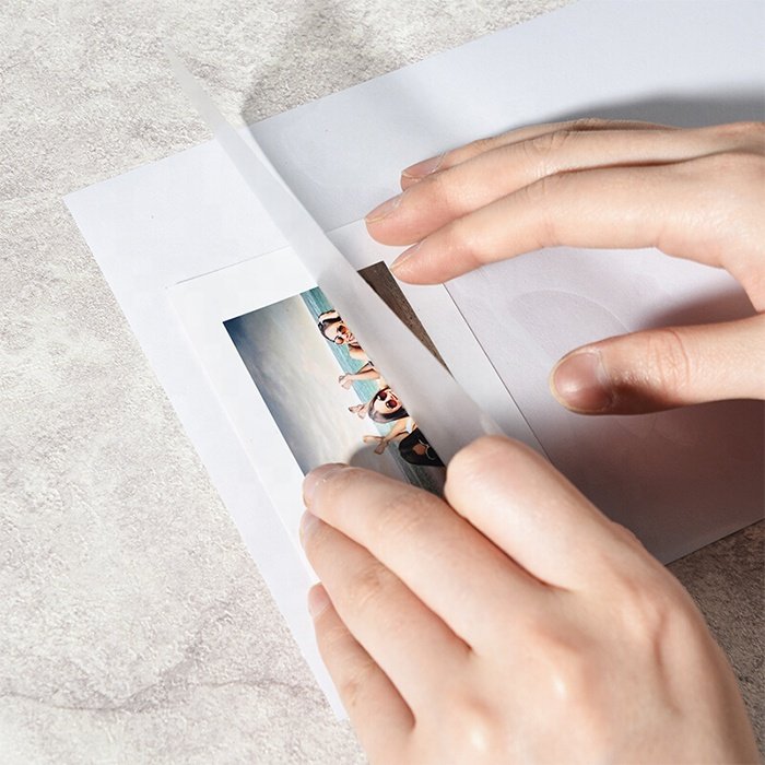 Glossy/Matte cold lamination transparent film 80 micron pvc self adhesive vinyl roll for Photo Picture