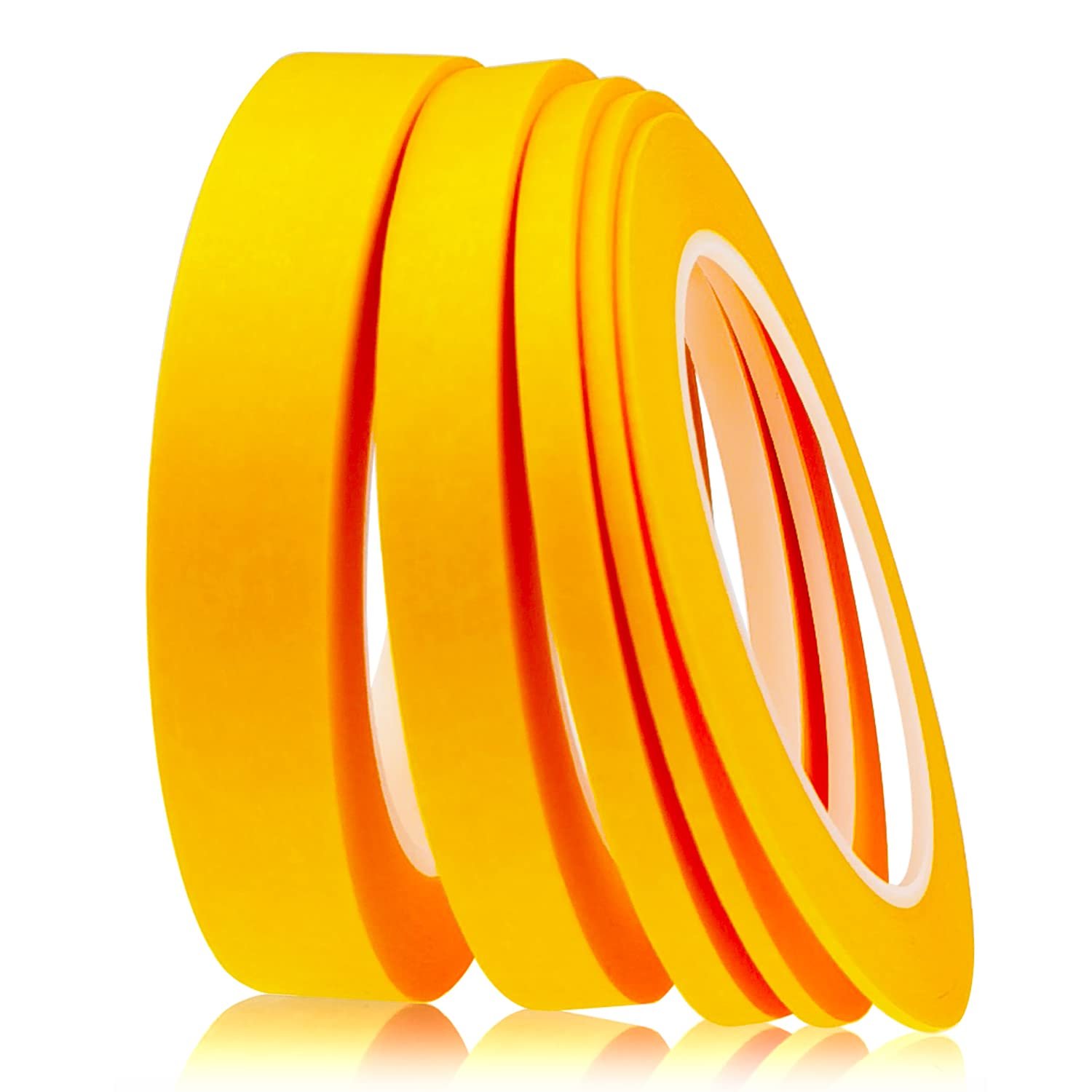 80 Degree Car Painting Yellow Automotive Masking Waterproof Crepe Paper Tape