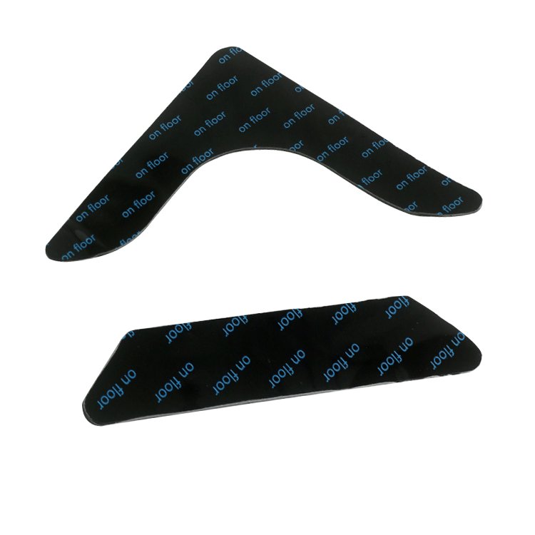 Samvo Carpet No Residue Adhesive Sticker Pu Gel Anti-skid Black Reusable Washable Antislip Massage Mats Stickers Carpet