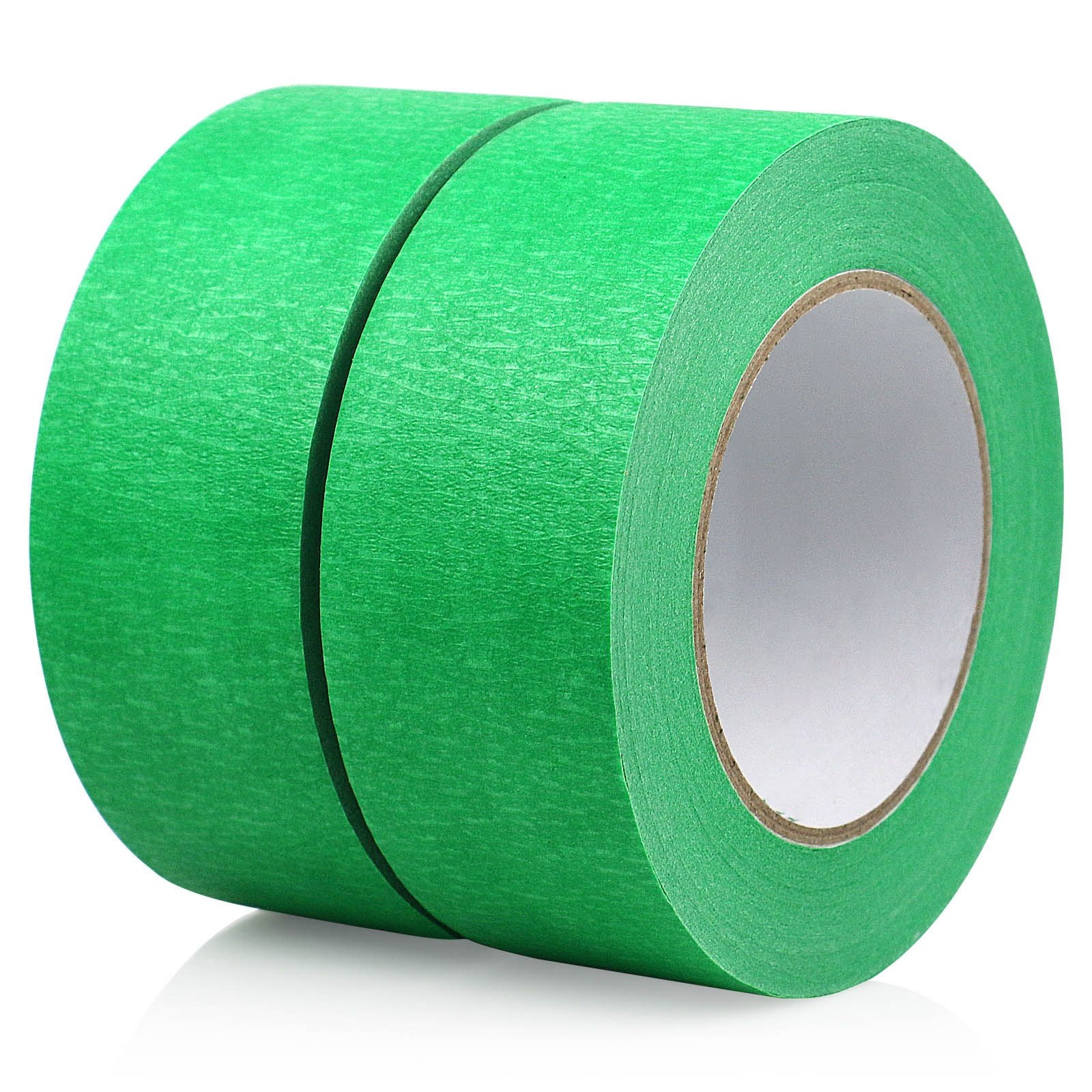2 Pack Green Painters Tape, medium adhesive with no residue, 1.88'' x 55 yards