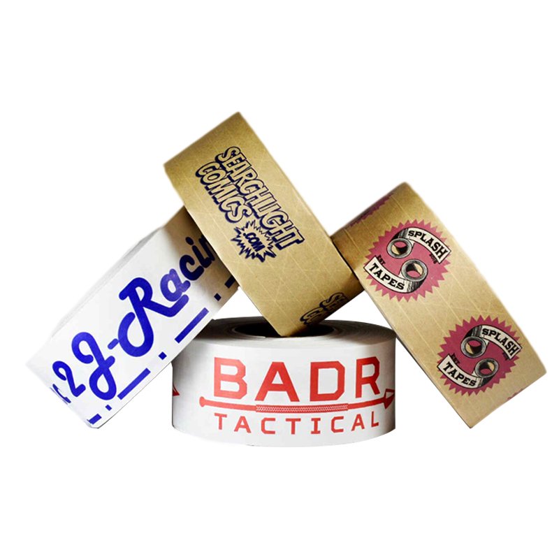 Custom Printed Logo Eco Friendly Recycled Water Activated 2 Inch Kraft Paper Gummed Brand Tape