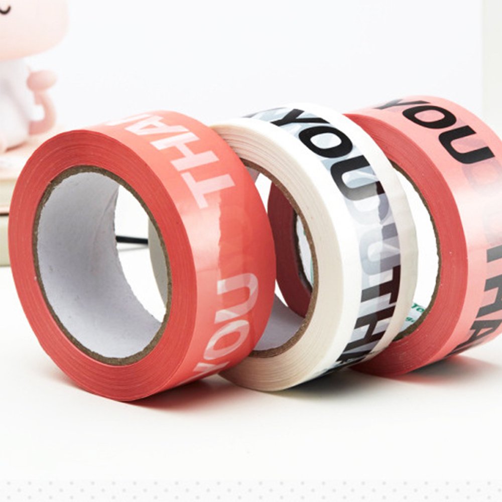 Low MOQ Customized White Background Printing Color Bopp Packing Adhesive Tape