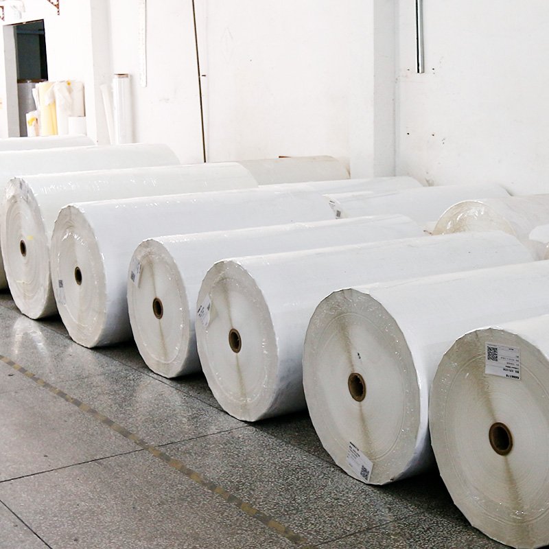 Paper Sticker Roll Jumbo Raw Factory Price Custom Self Adhesive Label Material Thermal Transfer Label Jumbo Roll