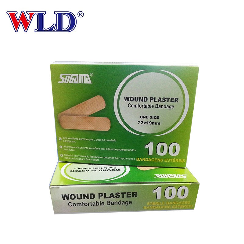 Sterile PE,PVC,fabric material adhesive bandage wound plaster/band aid