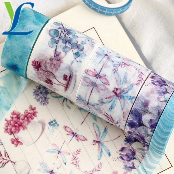 Custom Wholesale Make Printed Cute Color Decoration kawaii Washi Masking Paper Tape