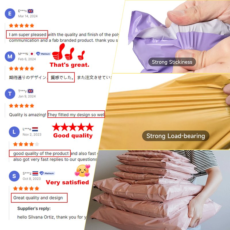 Wholesale Custom Poly Mailers Design Printed Express Packaging Eco Friendly Plastic Shipping Mailing Bags