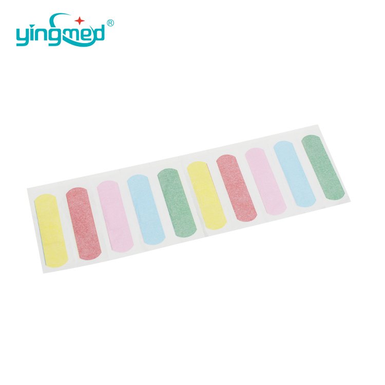 Custom Medical Kids Band Aid Adhesive Round Wound Cartoon plasters Brown Waterproof Band-Aid