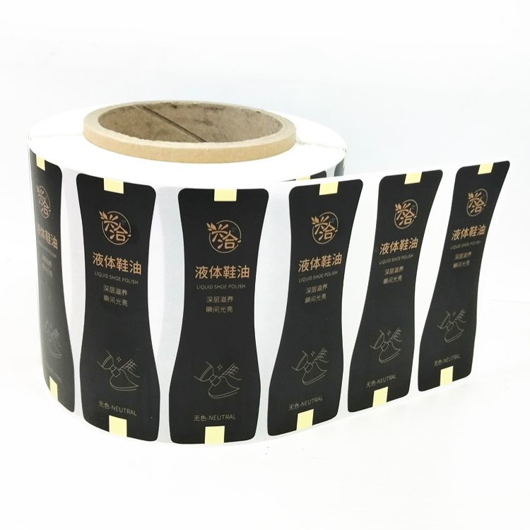 High Quality Eco Friendly Matt Lamination Adhesive Label for Liquid Shoe Polish Bottle