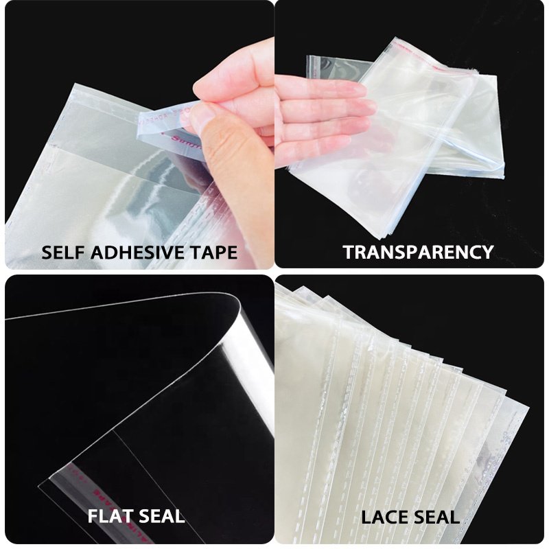 Cookie Bags Self Sealing Cellophane Bags Clear Resealable Self Adhesive Individual Cookie Bags