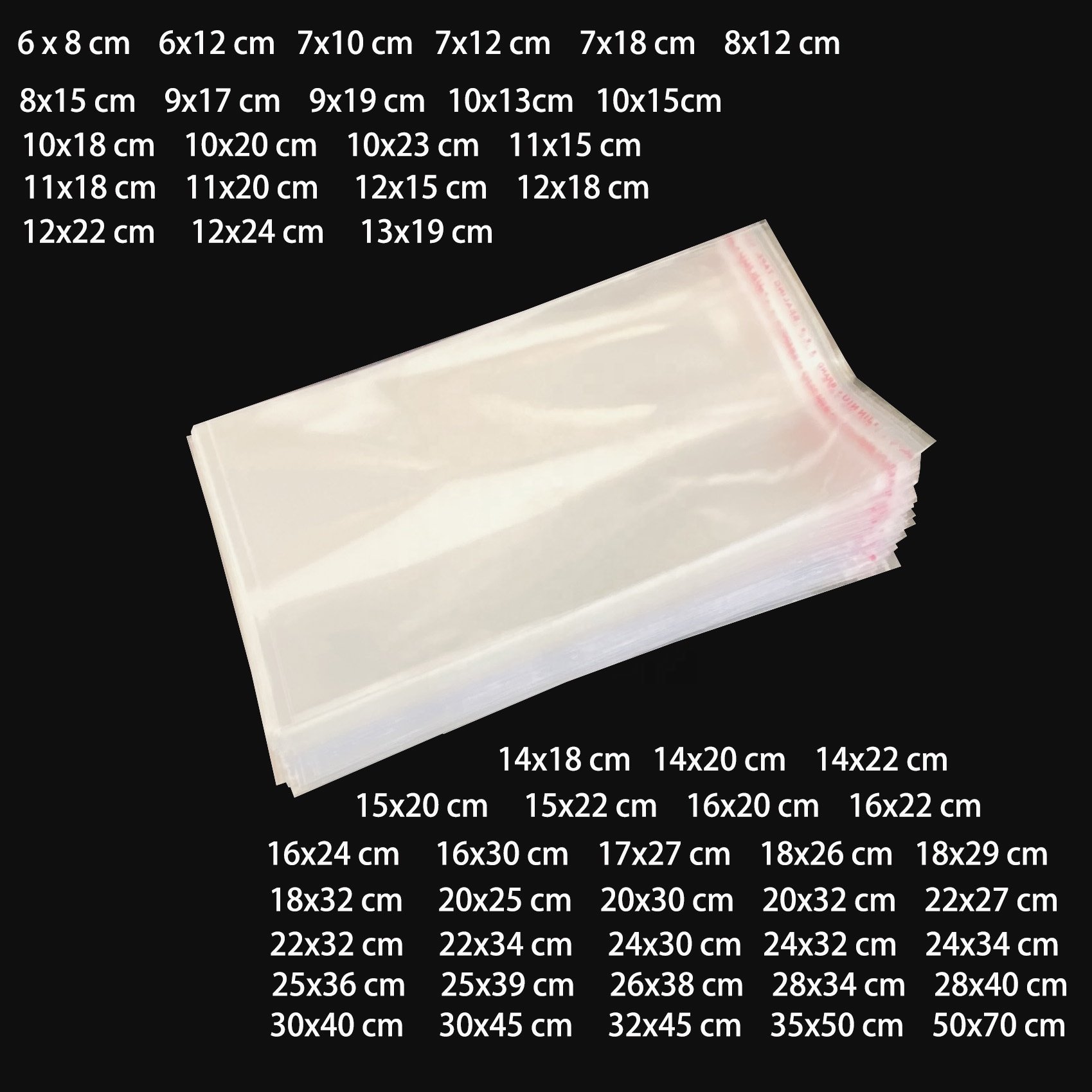 Cookie Bags Self Sealing Cellophane Bags Clear Resealable Self Adhesive Individual Cookie Bags