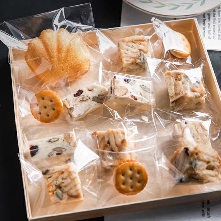 Cookie Bags Self Sealing Cellophane Bags Clear Resealable Self Adhesive Individual Cookie Bags