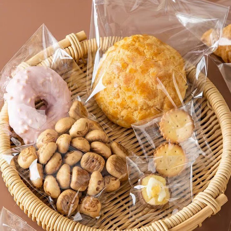 Cookie Bags Self Sealing Cellophane Bags Clear Resealable Self Adhesive Individual Cookie Bags