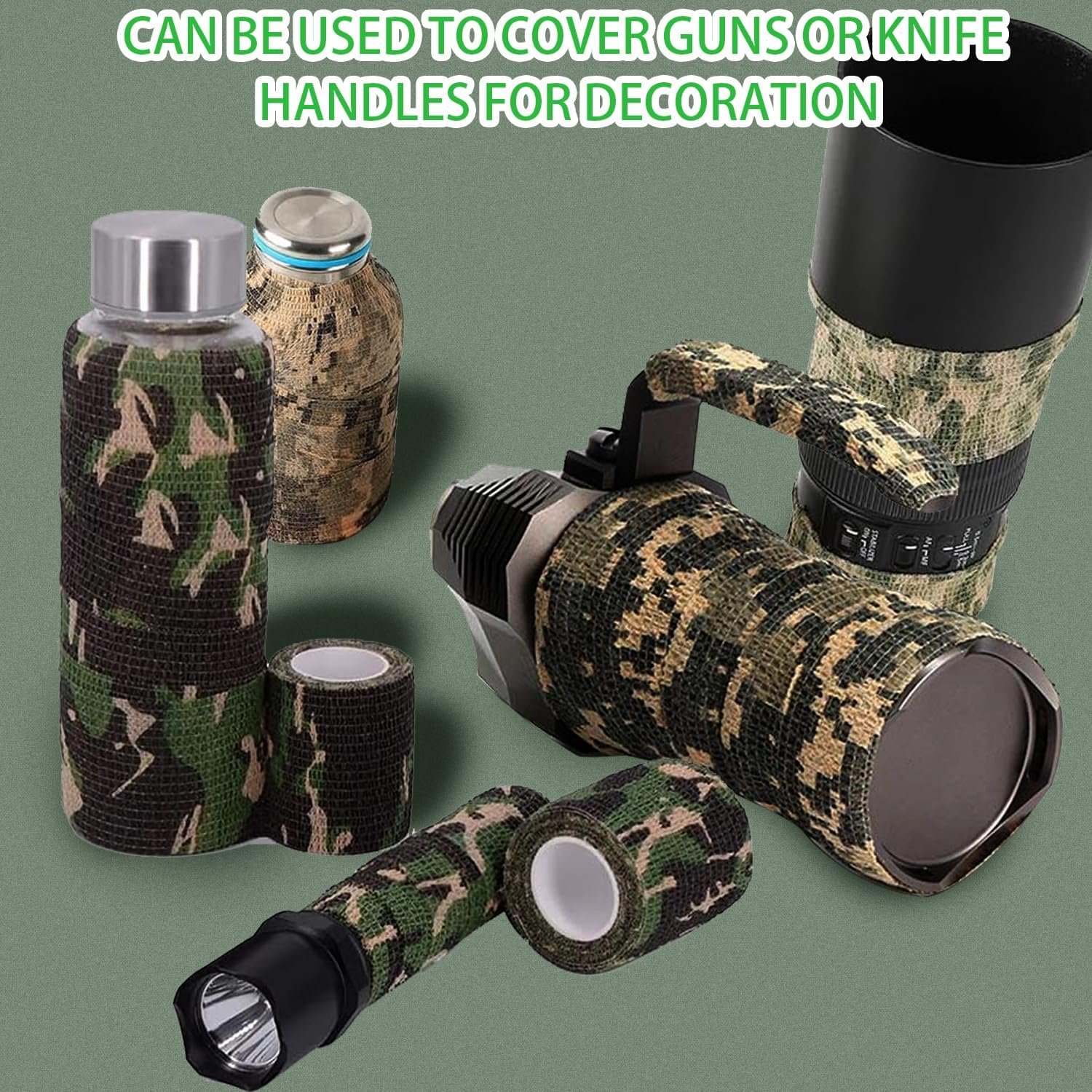 Self-Adhesive Bandage Multifunctional Adhesive Tape Camouflage Tape Medical Elastic Sports Camouflage Cohesive Bandage