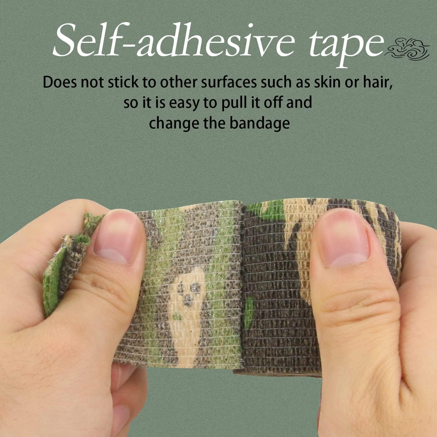 Self-Adhesive Bandage Multifunctional Adhesive Tape Camouflage Tape Medical Elastic Sports Camouflage Cohesive Bandage