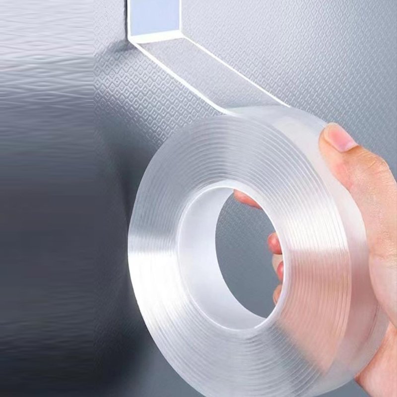Washable Removable Pu Gel Ivy Grip Waterproof Double Sided Transparent Reusable Adhesive Nano Tape